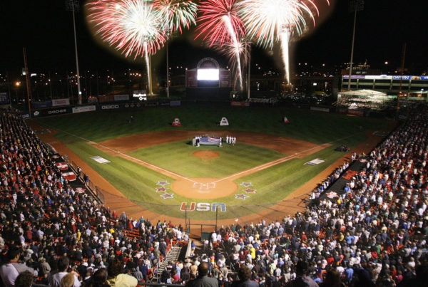 Fireworks at Coca Cola Field