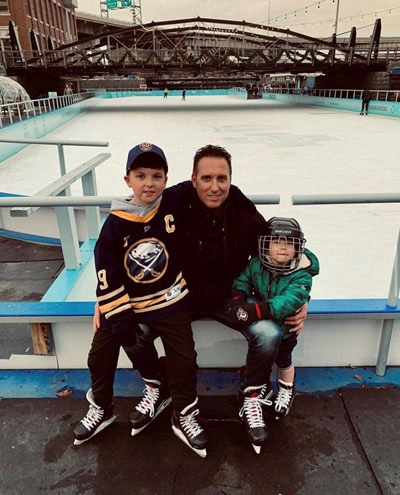 The Mickey Family at the Ice at Canalside