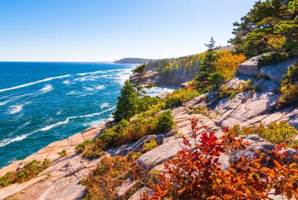 Rocky coast at Acadia National Park