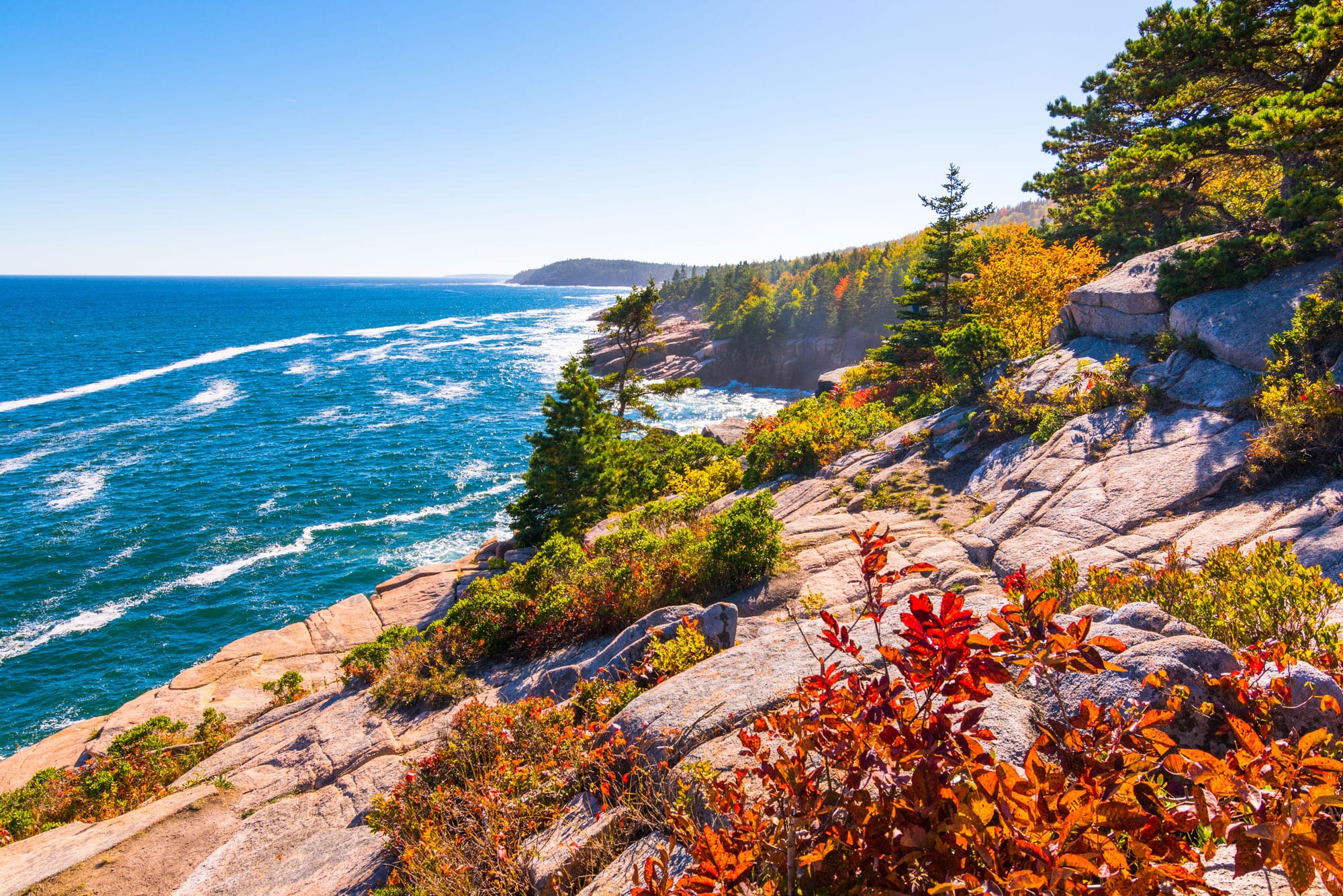 Rocky coast at Acadia National Park