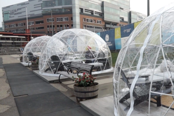 Igloos at the Ice at Canalside